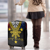 Philippines Heritage Baybayin Mix Polynesian Luggage Cover LT7 - Polynesian Pride