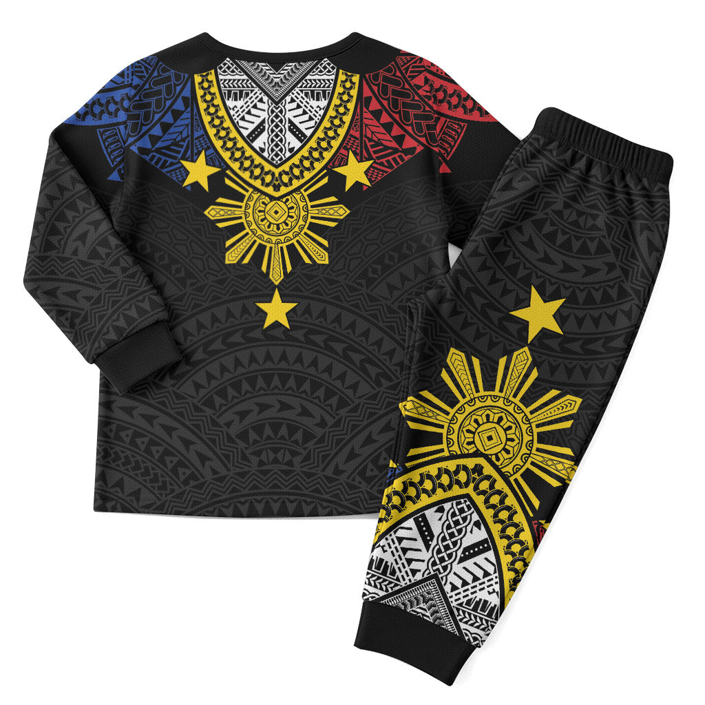 Philippines Heritage Baybayin Mix Polynesian Christmas Pajama Set