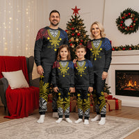 Philippines Heritage Baybayin Mix Polynesian Christmas Pajama Set