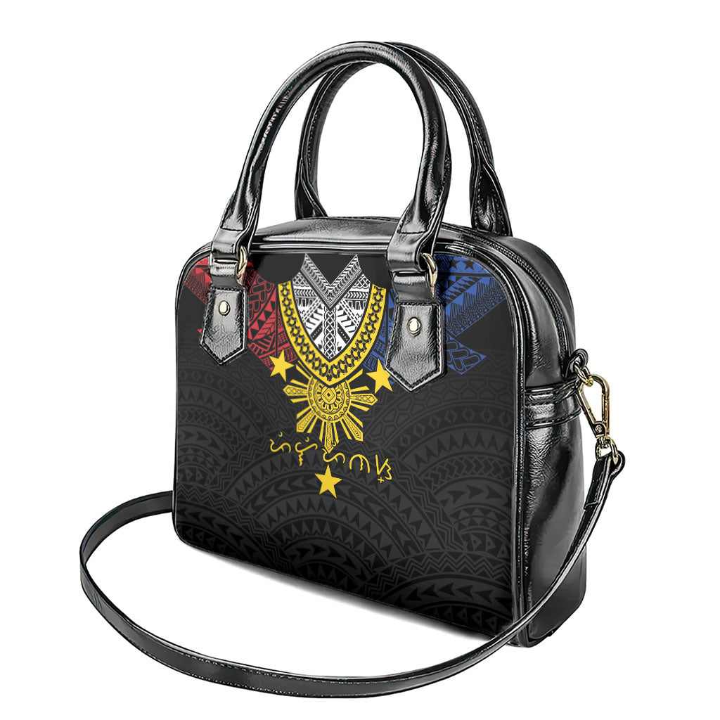 Philippines Heritage Baybayin Mix Polynesian Shoulder Handbag LT7 - Polynesian Pride