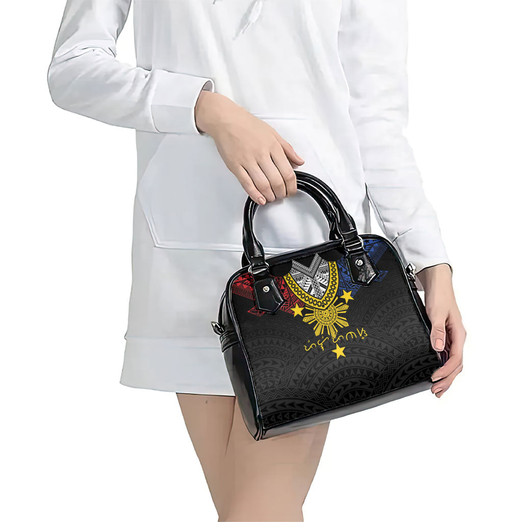 Philippines Heritage Baybayin Mix Polynesian Shoulder Handbag LT7 - Polynesian Pride