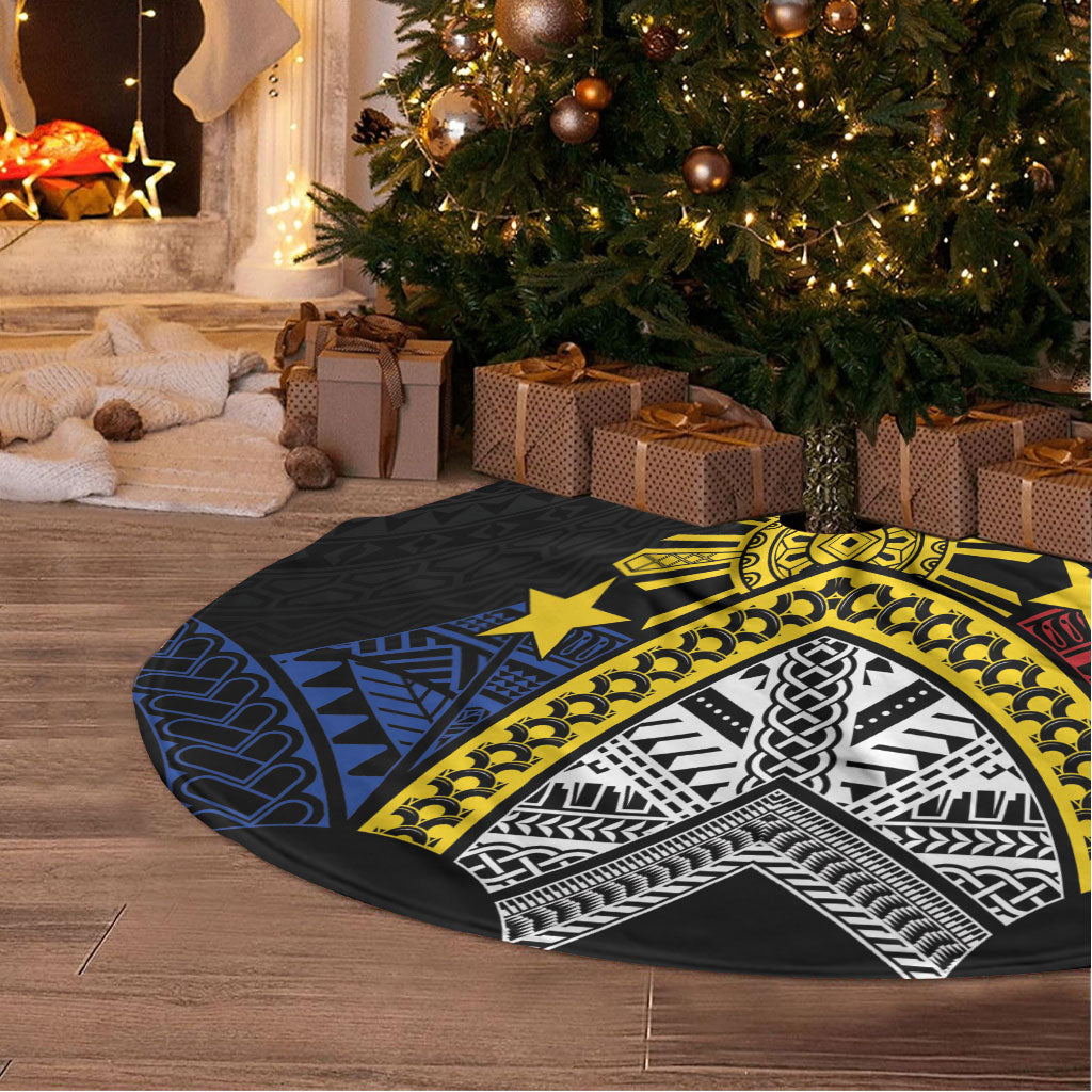Philippines Heritage Baybayin Mix Polynesian Tree Skirt