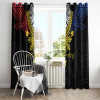 Philippines Heritage Baybayin Mix Polynesian Window Curtain LT7 - Polynesian Pride