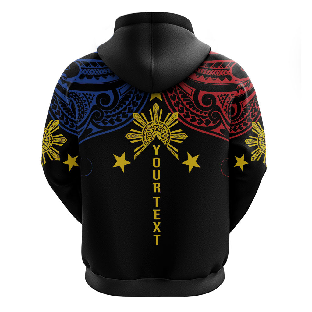 Philippines Heritage Personalized Hoodie Baybayin Philipinas Sun LT7 - Polynesian Pride