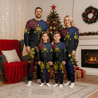 Philippines Heritage Personalized Christmas Pajama Set Baybayin Philipinas Sun