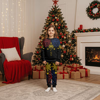 Philippines Heritage Personalized Christmas Pajama Set Baybayin Philipinas Sun