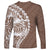 Polynesian Pride Long Sleeve Shirt Polynesia Tribal - Tropical Brown LT7 - Polynesian Pride