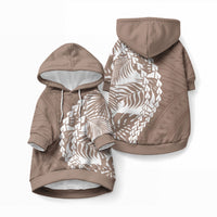 Polynesian Pride Pet Hoodie Polynesia Tribal - Tropical Brown