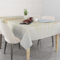 Samoa Lotu Tamaiti Mamanu Siapo Tablecloth Golden Plumeria LT7 - Polynesian Pride