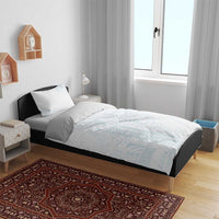 Samoa Lotu Tamaiti Mamanu Siapo Bedding Set Off White Plumeria LT7 - Polynesian Pride
