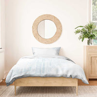 Samoa Lotu Tamaiti Mamanu Siapo Bedding Set Off White Plumeria LT7 - Polynesian Pride