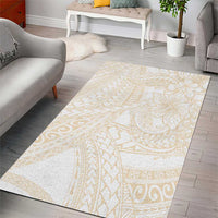 Samoa Lotu Tamaiti Ivory Area Rug Teuila Tatau LT7 - Polynesian Pride