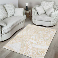 Samoa Lotu Tamaiti Ivory Area Rug Teuila Tatau LT7 - Polynesian Pride