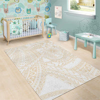Samoa Lotu Tamaiti Ivory Area Rug Teuila Tatau LT7 - Polynesian Pride