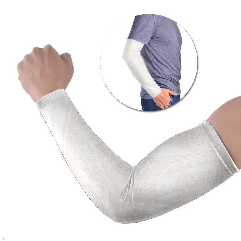 Samoa Lotu Tamaiti Ivory Arm Sleeves Teuila Tatau LT7 Set of 2 Ivory - Polynesian Pride