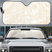 Samoa Lotu Tamaiti Ivory Auto Sun Shade Teuila Tatau LT7 Ivory - Polynesian Pride