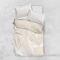 Samoa Lotu Tamaiti Ivory Bedding Set Teuila Tatau LT7 US Twin 172cm x 218cm Ivory - Polynesian Pride