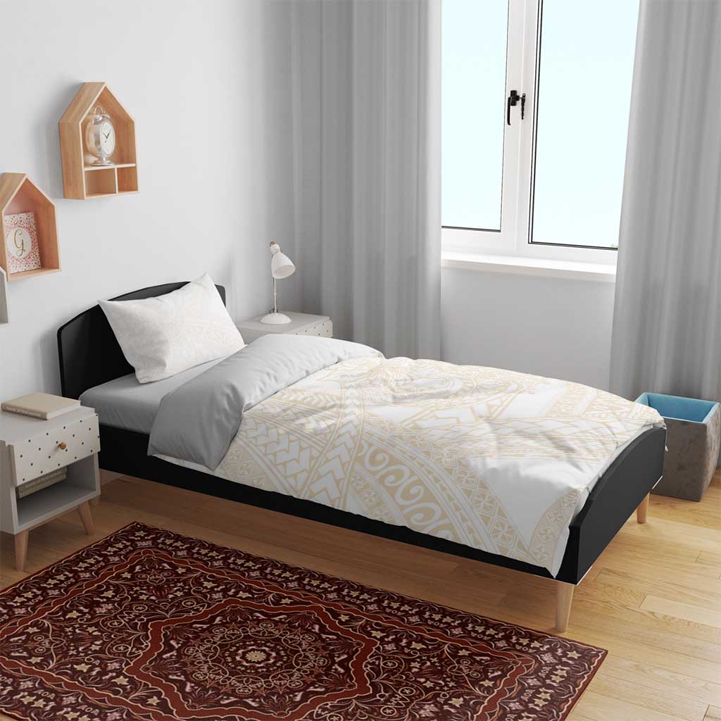 Samoa Lotu Tamaiti Ivory Bedding Set Teuila Tatau LT7 - Polynesian Pride