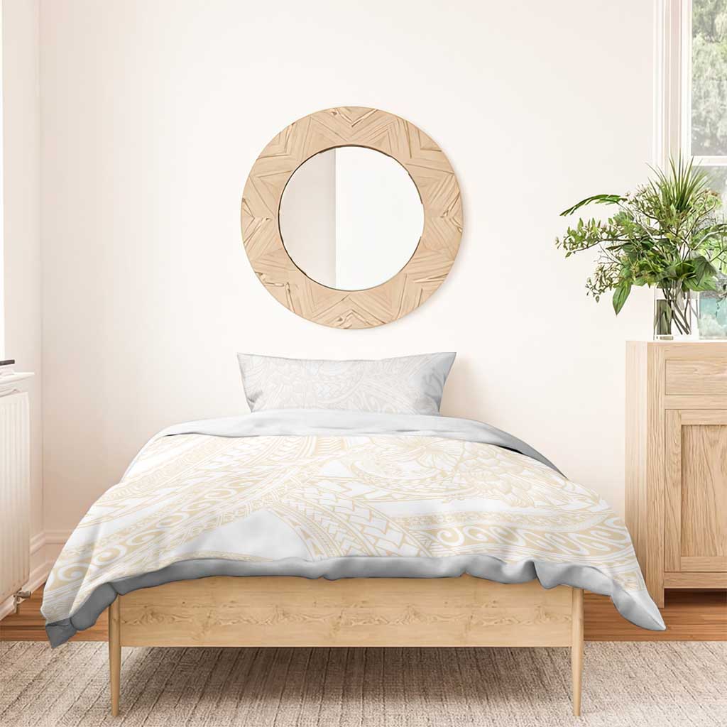Samoa Lotu Tamaiti Ivory Bedding Set Teuila Tatau LT7 - Polynesian Pride