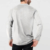 Samoa Lotu Tamaiti Ivory Button Sweatshirt Teuila Tatau LT7 - Polynesian Pride