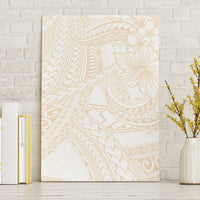 Samoa Lotu Tamaiti Ivory Canvas Wall Art Teuila Tatau LT7 Without Frame Ivory - Polynesian Pride