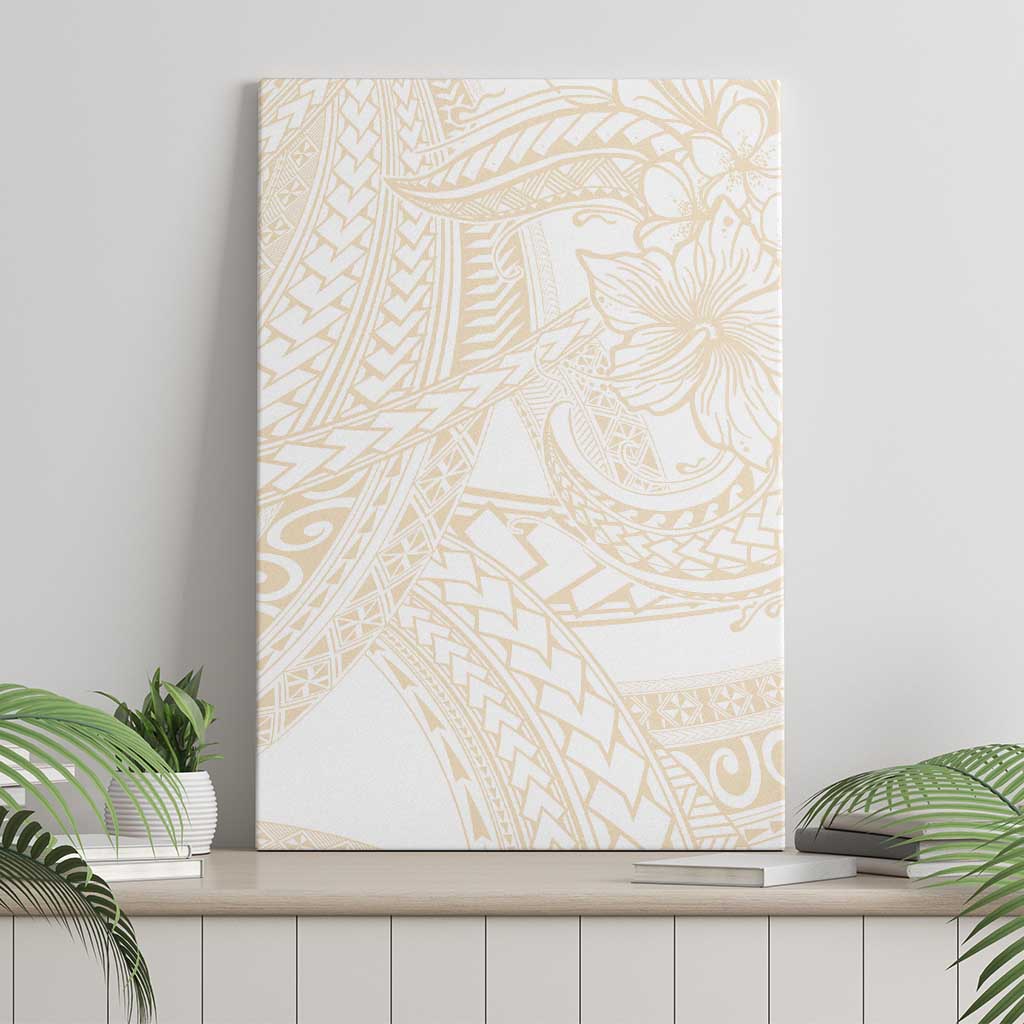 Samoa Lotu Tamaiti Ivory Canvas Wall Art Teuila Tatau LT7 - Polynesian Pride