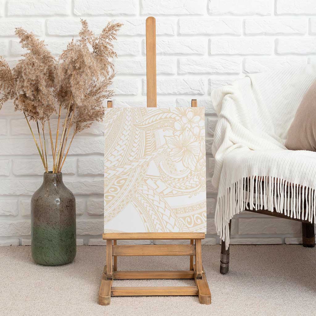 Samoa Lotu Tamaiti Ivory Canvas Wall Art Teuila Tatau LT7 - Polynesian Pride
