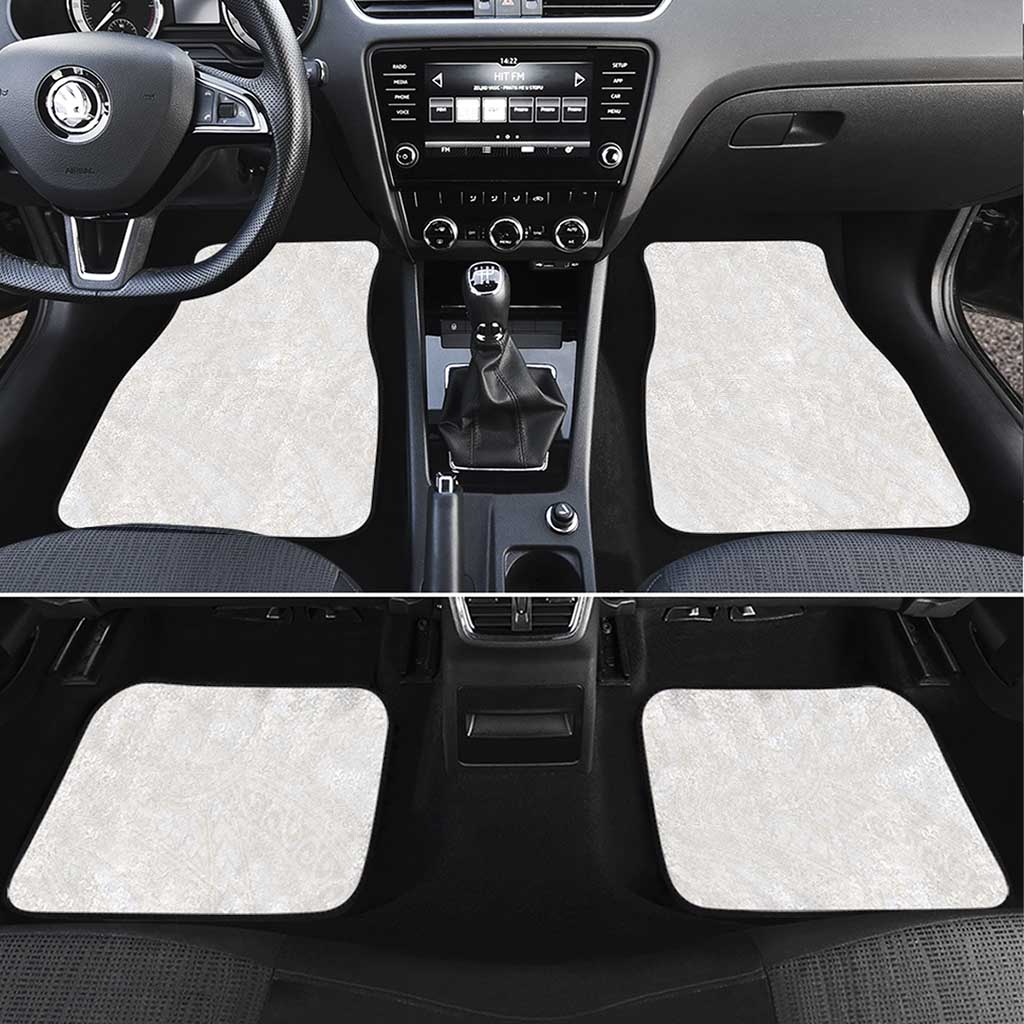 Samoa Lotu Tamaiti Ivory Car Mats Teuila Tatau LT7 Set 4pcs Ivory - Polynesian Pride