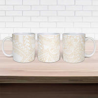 Samoa Lotu Tamaiti Ivory Ceramic Mug Teuila Tatau LT7 - Polynesian Pride