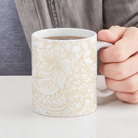 Samoa Lotu Tamaiti Ivory Ceramic Mug Teuila Tatau LT7 - Polynesian Pride