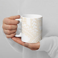 Samoa Lotu Tamaiti Ivory Ceramic Mug Teuila Tatau LT7 - Polynesian Pride