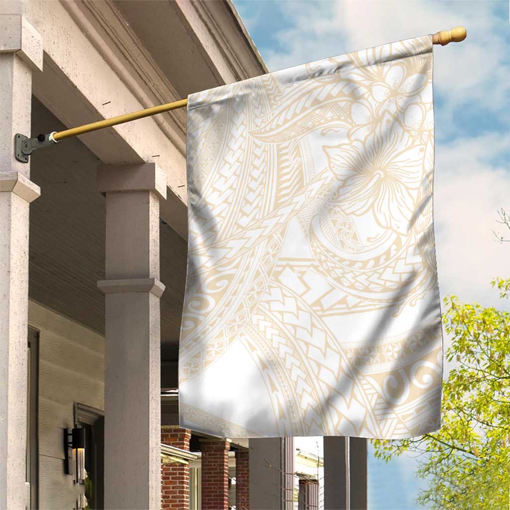 Samoa Lotu Tamaiti Ivory Garden Flag Teuila Tatau LT7 House Flag Ivory - Polynesian Pride