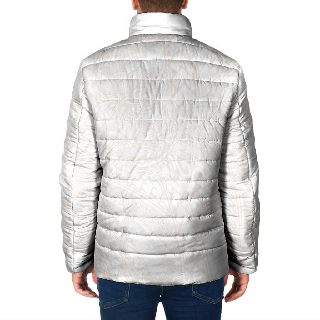 Samoa Lotu Tamaiti Ivory Padded Jacket Teuila Tatau LT7 - Polynesian Pride