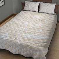 Samoa Lotu Tamaiti Ivory Quilt Bed Set Teuila Tatau LT7 - Polynesian Pride