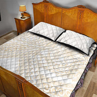 Samoa Lotu Tamaiti Ivory Quilt Bed Set Teuila Tatau LT7 - Polynesian Pride