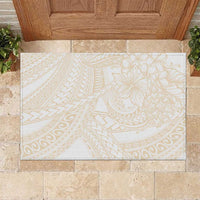 Samoa Lotu Tamaiti Ivory Rubber Doormat Teuila Tatau LT7 Ivory - Polynesian Pride