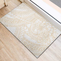 Samoa Lotu Tamaiti Ivory Rubber Doormat Teuila Tatau LT7 - Polynesian Pride