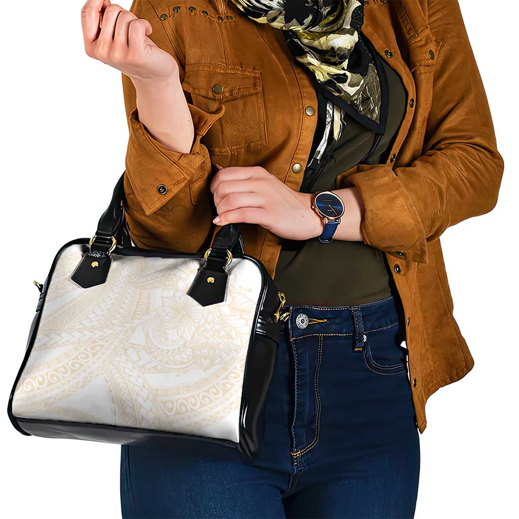 Samoa Lotu Tamaiti Ivory Shoulder Handbag Teuila Tatau LT7 - Polynesian Pride