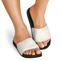Samoa Lotu Tamaiti Ivory Slide Sandals Teuila Tatau LT7 - Polynesian Pride
