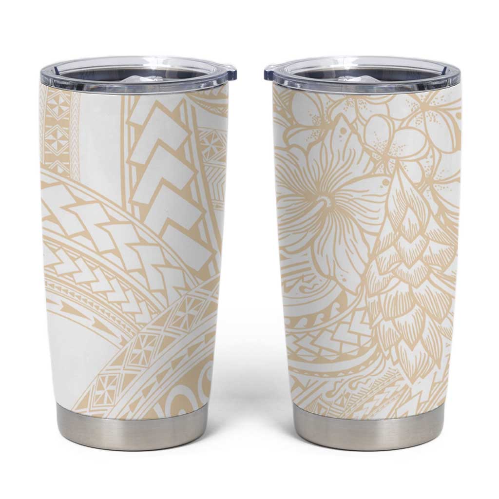 Samoa Lotu Tamaiti Ivory Tumbler Cup Teuila Tatau LT7 Ivory - Polynesian Pride