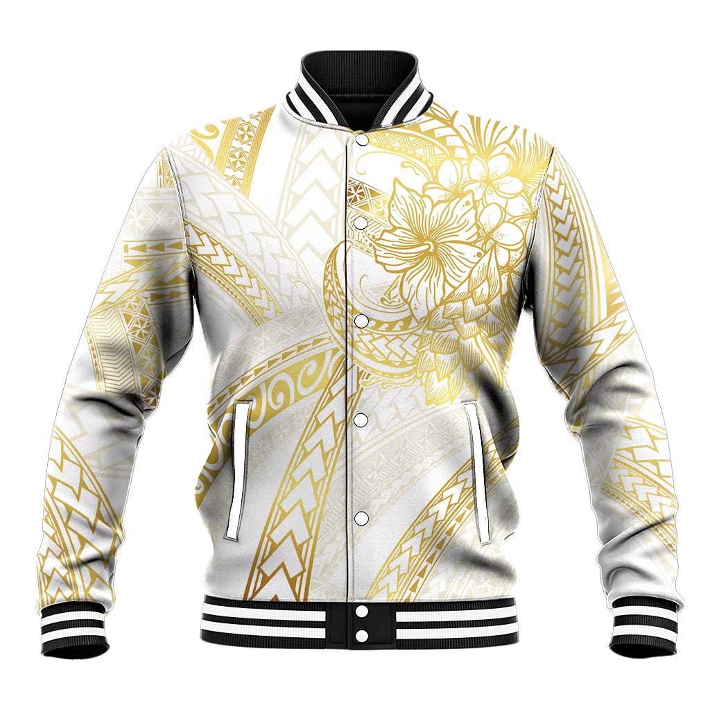 Samoa Lotu Tamaiti Gold Baseball Jacket Teuila Tatau LT7 Unisex Gold - Polynesian Pride