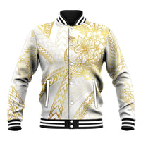 Samoa Lotu Tamaiti Gold Baseball Jacket Teuila Tatau LT7 Unisex Gold - Polynesian Pride