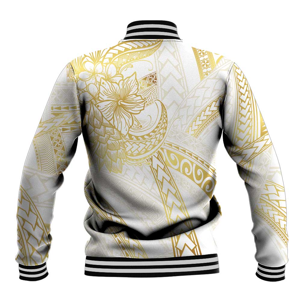 Samoa Lotu Tamaiti Gold Baseball Jacket Teuila Tatau LT7 - Polynesian Pride