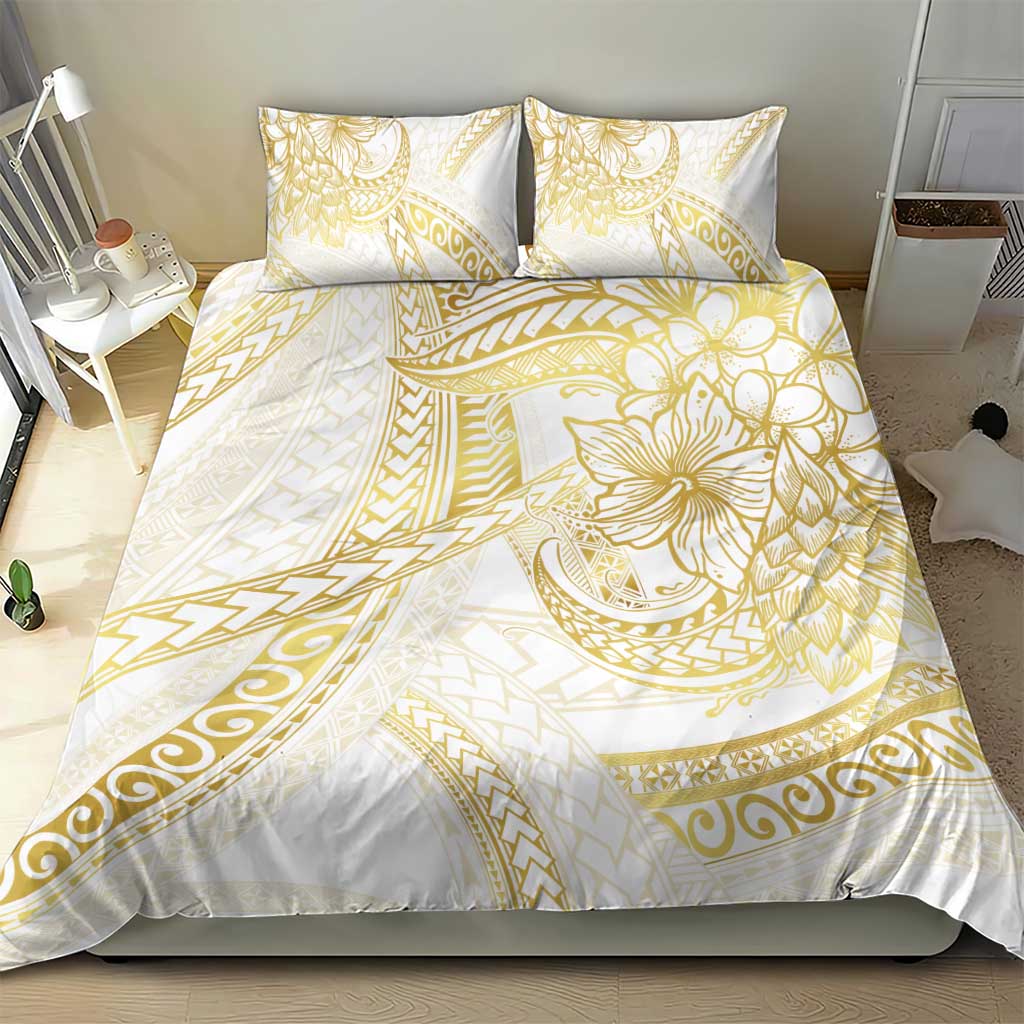 Samoa Lotu Tamaiti Gold Bedding Set Teuila Tatau LT7 - Polynesian Pride