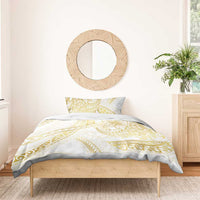 Samoa Lotu Tamaiti Gold Bedding Set Teuila Tatau LT7 - Polynesian Pride