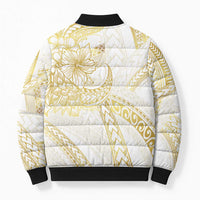 Samoa Lotu Tamaiti Gold Bomber Puffer Jacket Teuila Tatau LT7 - Polynesian Pride