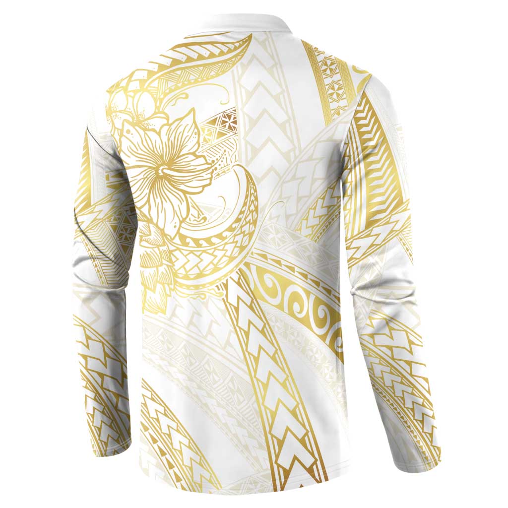 Samoa Lotu Tamaiti Gold Button Sweatshirt Teuila Tatau LT7 - Polynesian Pride