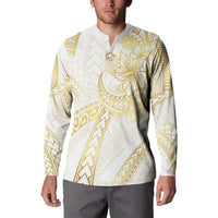 Samoa Lotu Tamaiti Gold Button Sweatshirt Teuila Tatau LT7 - Polynesian Pride