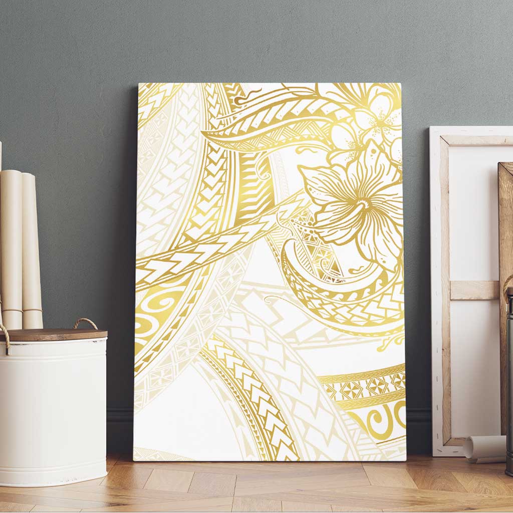 Samoa Lotu Tamaiti Gold Canvas Wall Art Teuila Tatau LT7 - Polynesian Pride