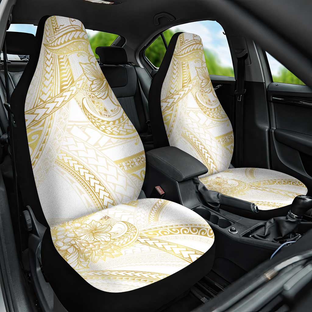 Samoa Lotu Tamaiti Gold Car Seat Cover Teuila Tatau LT7 One Size Gold - Polynesian Pride
